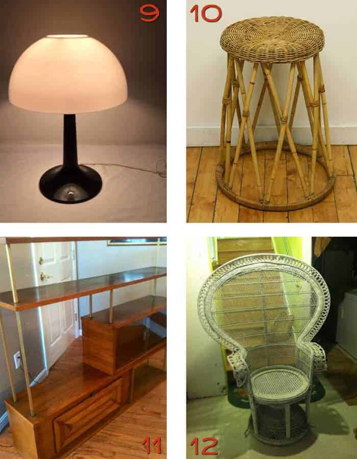 Boston Craigslist Retro Lamp Peacock chair