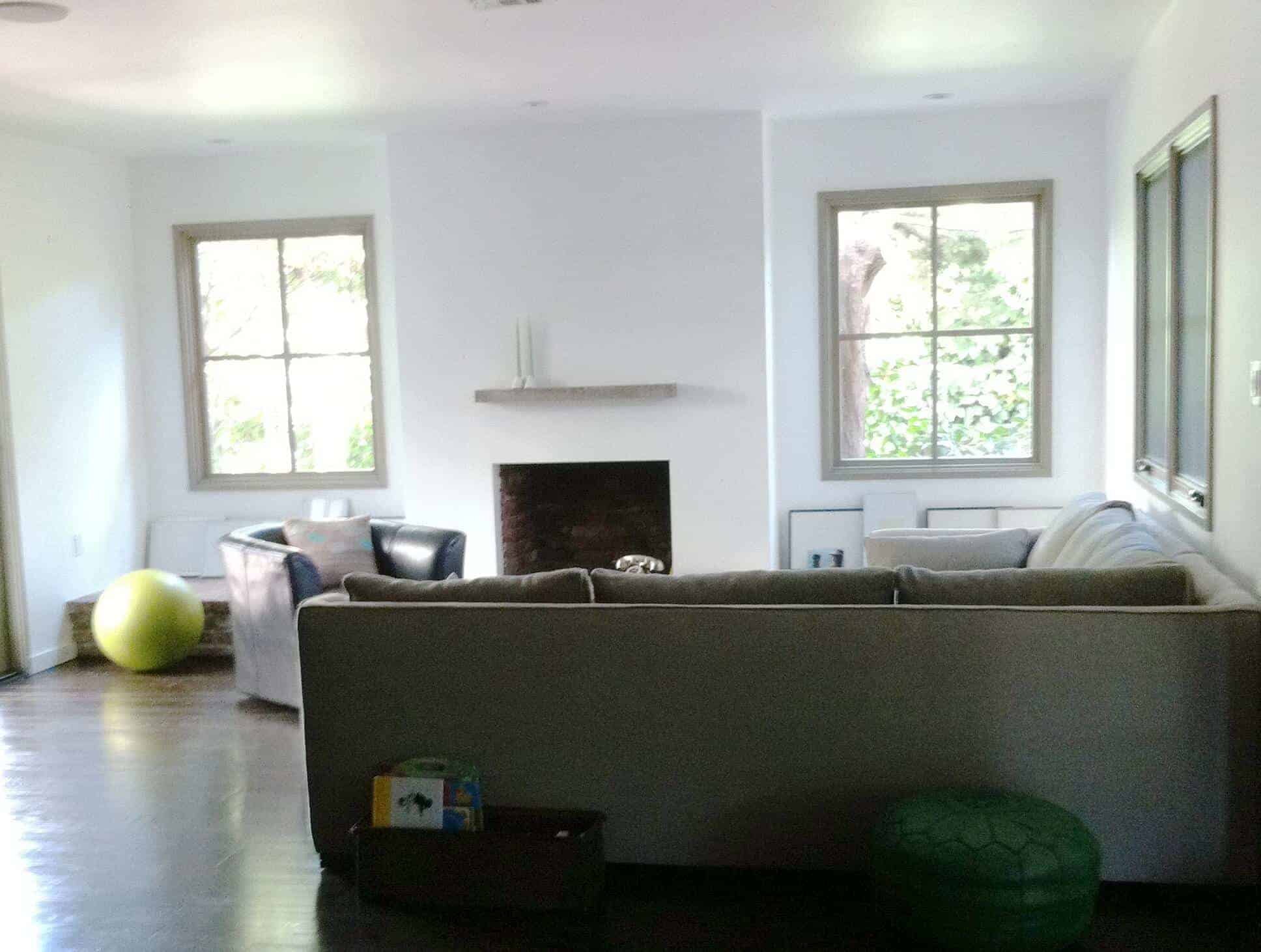 before living room