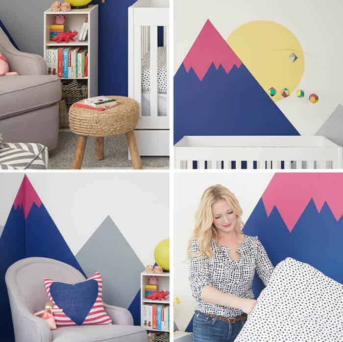Joy Nursery_Emily Henderson_Wall Landscape Mural_sneak peek