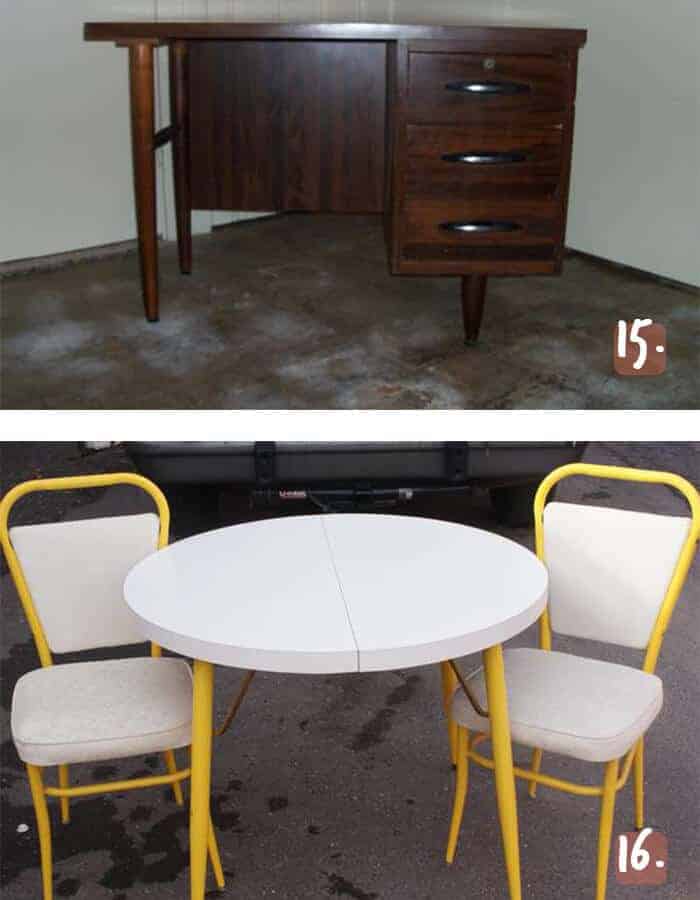 MCM Desk and Dining Set