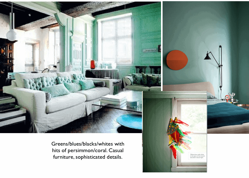mint and persimmon